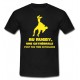 Tee shirt Rugby Humour "Cathédrale" Noir/Jaune