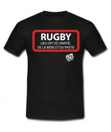 Tee shirt Lol Rugby "Ville Rugby" Noir