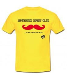 Tee shirt "Movember Rugby Club" Jaune