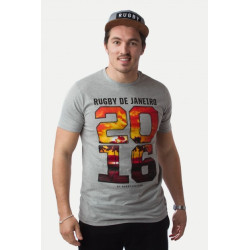 Tee Shirt Rugby Division "RIO"Gris