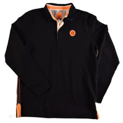 Polo Rugby ML Jus de Chaussettes Liam noir