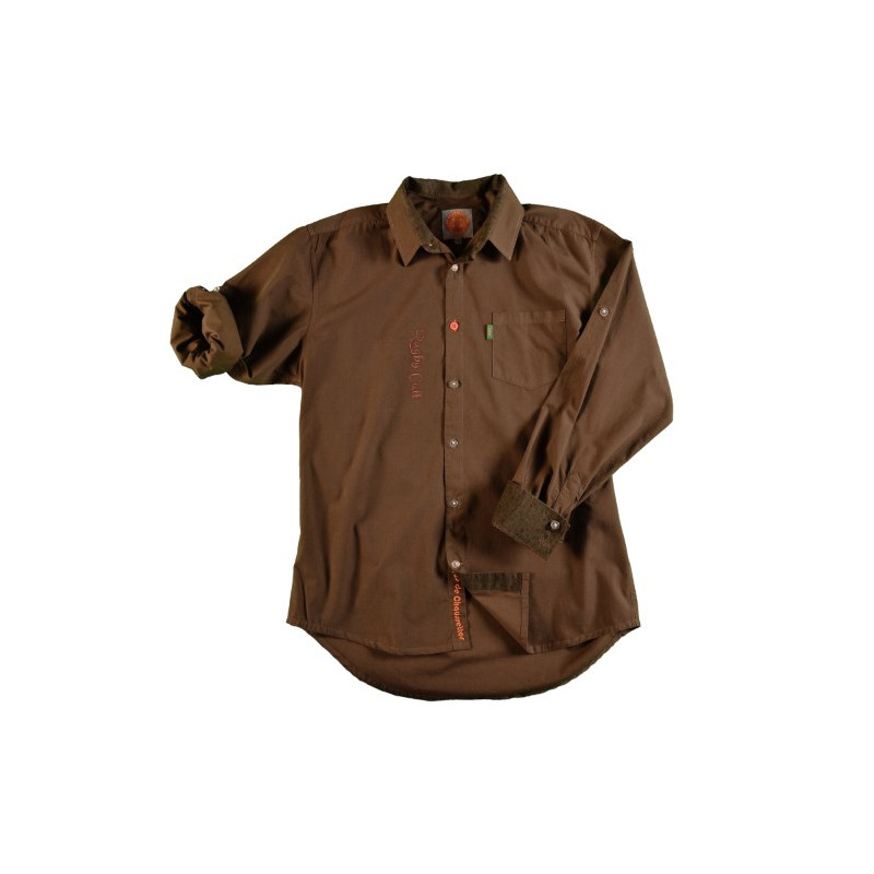 Chemise ML Jus de Chaussettes Cédric chocolat