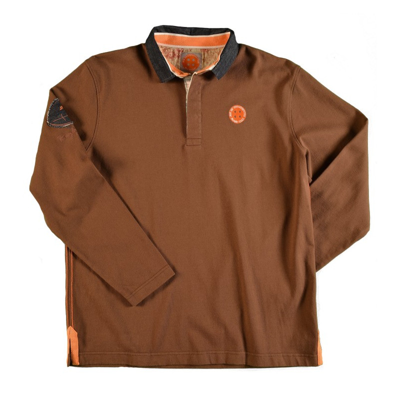 Polo Rugby ML Jus de Chaussettes Lenny Chocolat