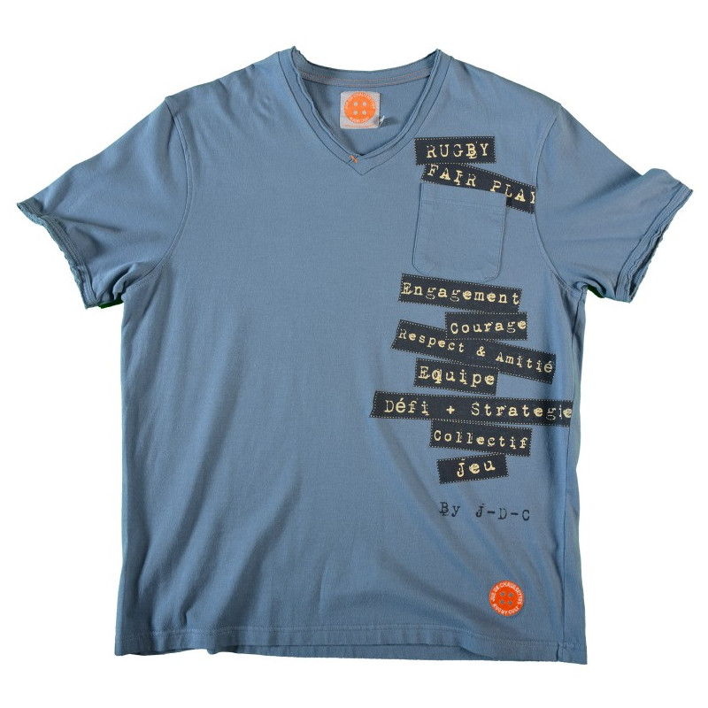 Tee Shirt Jus De Chaussettes Dorian Indigo