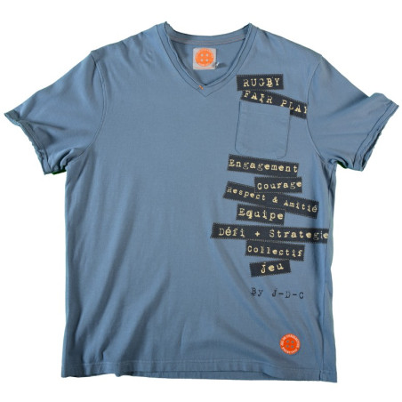 Tee Shirt Jus De Chaussettes Dorian Indigo