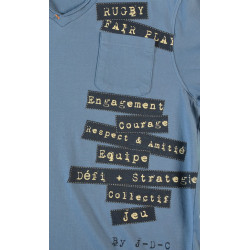 Tee Shirt Jus De Chaussettes Dorian Indigo