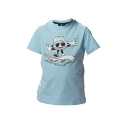 Tee Shirt Rugby Division "SURF" bleu crystal