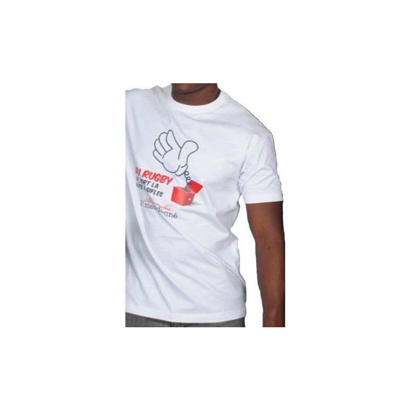 Tee shirt Aficionados "BOITES A GIFLES"  Blanc