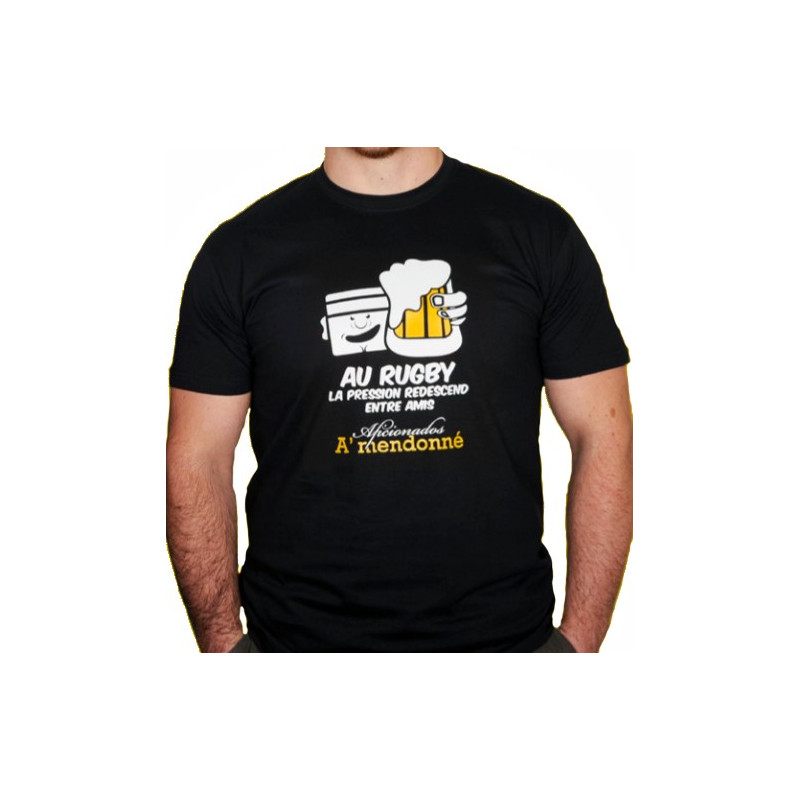 Tee shirt Aficionados "PRESSION 2" MARINE