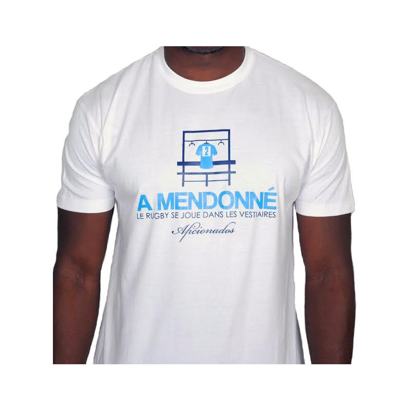 Tee shirt Aficionados "VESTIAIRE 2" BlANC 