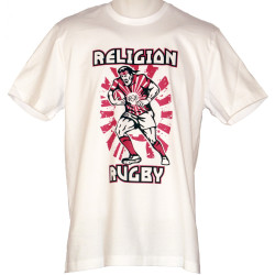 Tee shirt Religion Rugby "Japan" Blanc