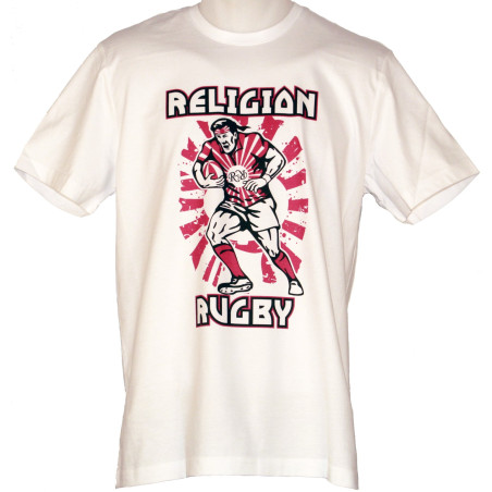 Tee shirt Religion Rugby "Japan" Blanc