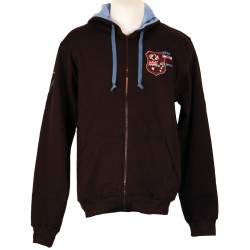 Sweat Zippé Religion Rugby "NZ" Bleu Marine