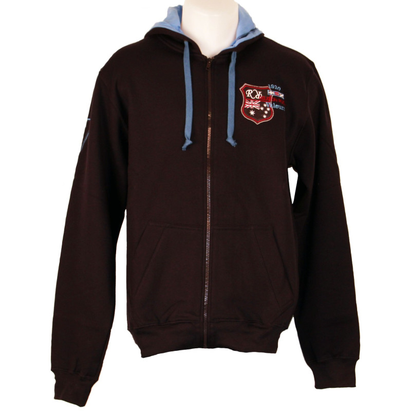 Sweat Zippé Religion Rugby "NZ" Bleu Marine