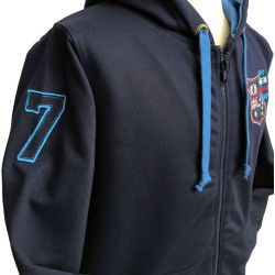 Sweat Zippé Religion Rugby "NZ" Bleu Marine