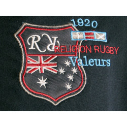 Sweat Zippé Religion Rugby "NZ" Bleu Marine