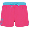 Short de Bain N°3 Rose et Bleu Turquoise