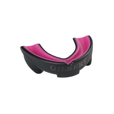 Protège dents Junior Gilbert Atomic Dual Density Noir / Rose