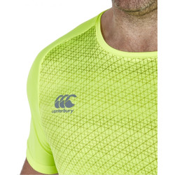 Tee Shirt Canterbury Vapodri Superlight Poly Graphic Jaune
