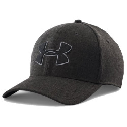 Casquette Under Armour Noire Logo Noir bordé blanc