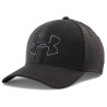 Casquette Under Armour Noire Logo Noir bordé blanc