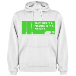 Sweat capuche Pelouse Blanc