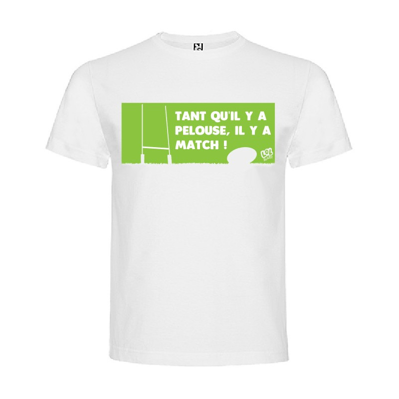 Tee Shirt "Pelouse" LoLRugby Blanc