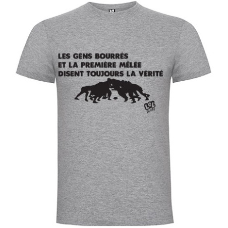 Tee Shirt "Vérité" LoLRugby Gris
