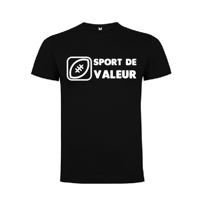 Tee Shirt "Valeur" LoLRugby Noir