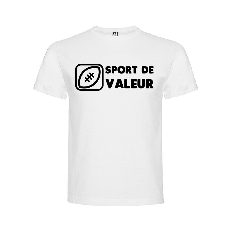 Tee Shirt "Valeur" LoL Rugby Blanc
