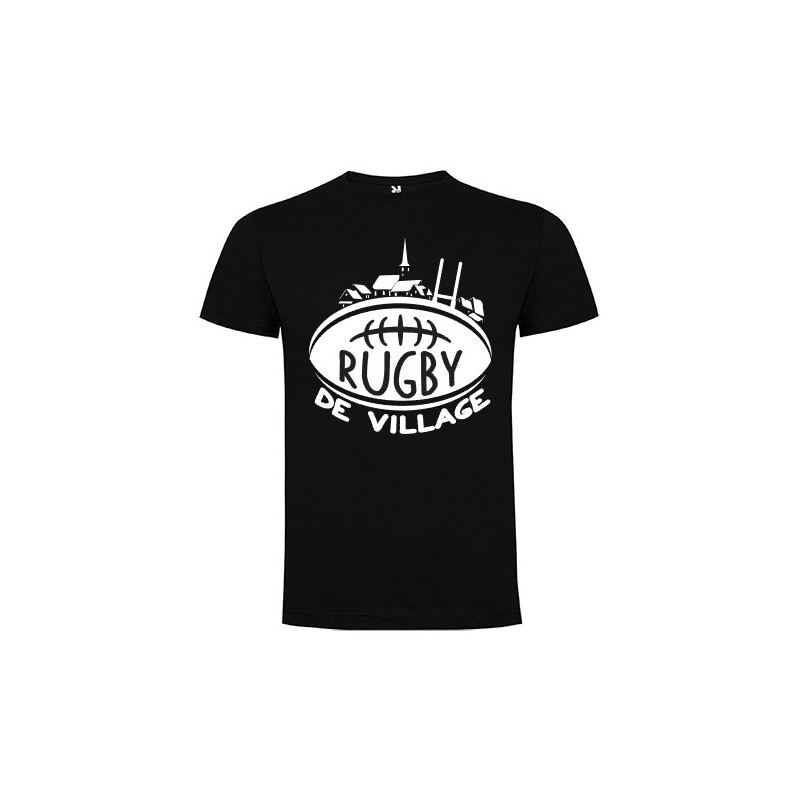 Tee Shirt "Village" LoLRugby Noir/Blanc