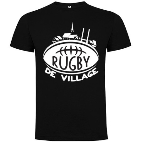 Tee Shirt "Village" LoLRugby Noir/Blanc