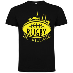 Tee Shirt "Village" LoLRugby Noir/Jaune