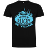 Tee Shirt "Village" LoLRugby Noir/Bleu ciel