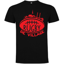 Tee Shirt "Village" LoLRugby Noir/Rouge