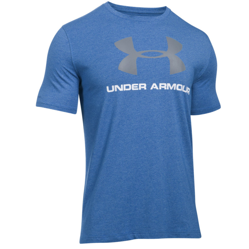 Tee shirt Under Armour Bleu Logo gris