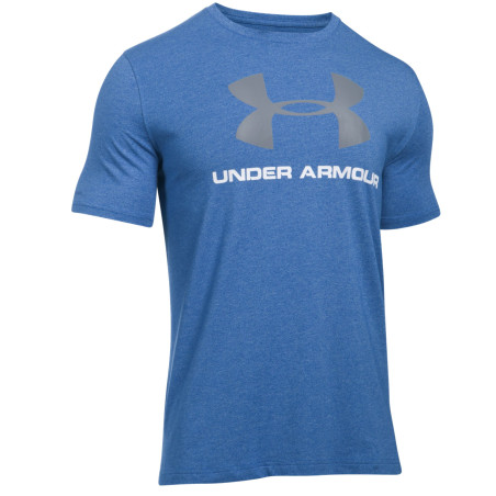 Tee shirt Under Armour Bleu Logo gris