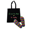 Tote Bag + Tongs  Noir & Multicolore