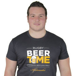 Tee shirt Aficionados "Beer Time" Noir