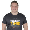 Tee shirt Aficionados "Beer Time" Noir