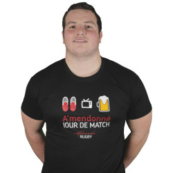 Tee shirt Aficionados "Jour de Match" Noir