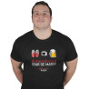 Tee shirt Aficionados "Jour de Match" Noir