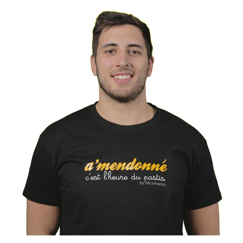 Tee shirt Aficionados "Pastis" Noir