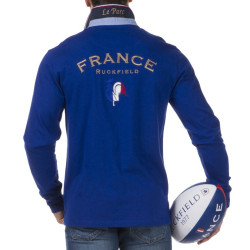Polo ML Ruckfield Bleu French et son drapeau