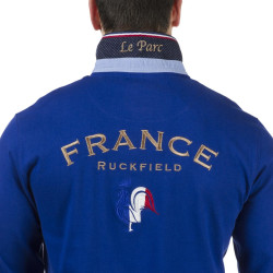 Polo ML Ruckfield Bleu French et son drapeau