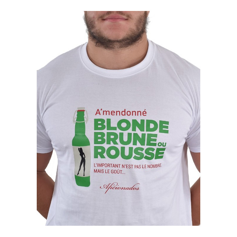 Tee shirt Aficionados "FEMME6" BLANC
