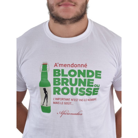 Tee shirt Aficionados "FEMME6" BLANC