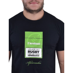 Tee shirt Aficionados "DEPENDANT" Noir