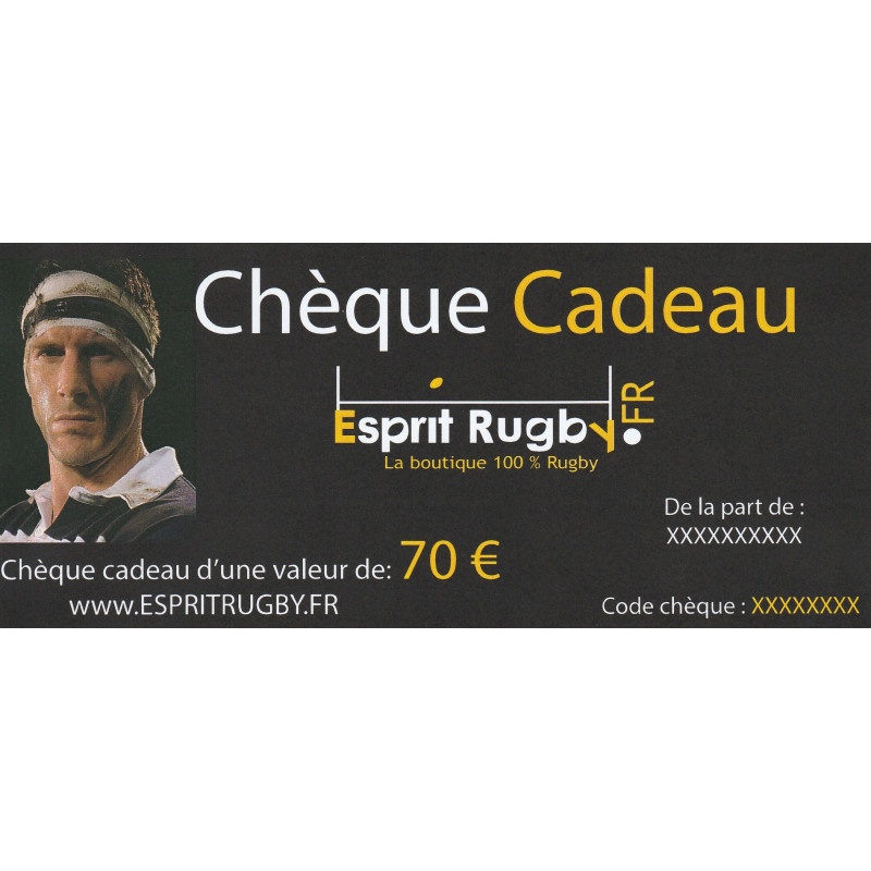 chèque cadeau 70 €