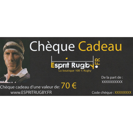 chèque cadeau 70 €